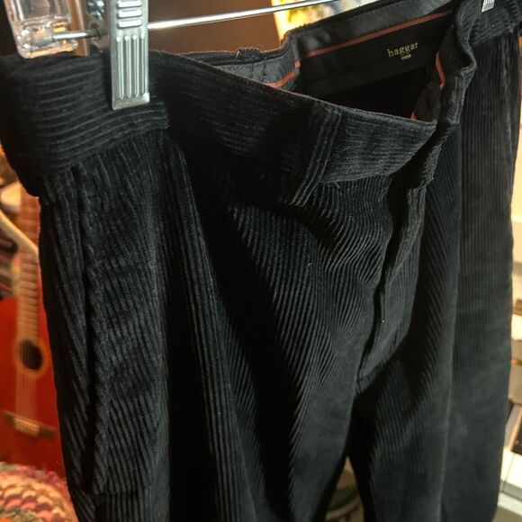 Haggar Men's Black Corduroy Pants 36x32 - Picture 8 of 16